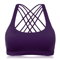 Sexy Yoga Fitness Back Criss Cross Wireless Padding Vest Shockproof Lightly Sports Bra