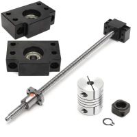 Sfu1204 400mm Ball Screw With Bk10 Bf10 Ballscrew Support And Coupler