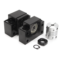 Sfu1605 Bk12 Bf12 Ball Screw Supports With Coupler And Lock Nut Clasped
