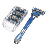 Shuairun 5 Layer Blades Manual Razor Shaver Kits 4 Replacement Heads