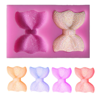 Silicone 3d Bowknot Flower Fondant Mold Cake Chocolate Jelly Fondant Mold Mould