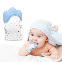 Silicone Baby Teether Pacifier Glove Natural Thumb Sound Teething Chewable Nursing Beads Child Give Up Sucking Fingers