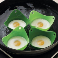 Silicone Egg Poacher Cooking Poaching Chooks Pods Kitchen Baking Cup Cooking Tool