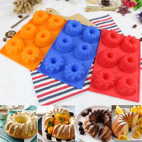 Silicone Flower Cake Cupcake Mold Muffin Chocolate Cake Candy Cookie Baking Mould Pan Tools