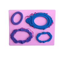 Silicone Mirror Frame Cake Chocolate Mold Baking Diy Decorating Mould Creative Kitchen Tools