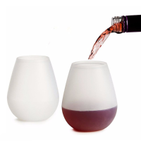 Silicone Wine Cups Foldable Beer Glasses Unbreakable Glasses Nonslip Stoup