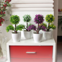 Simulation Of Three Branches Of Plants Potted Multi   Color Optional