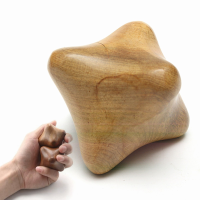 Six Point Angular Wood Massager Reflexology Wooden Therapy Tool