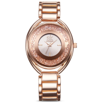 Sk K0016 Luxury Women Bracelet Watches With Diamond Golden Watch Band Jewelry Ladies Watches