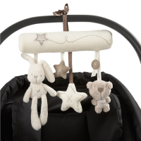 Soft Plush Rabbit Bear Stroller Doll Rattle Kids Mobile Hanging Bed Bell Toddler Car Stroller