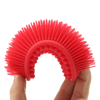 Soft Silicone Gel Shampoo Bath Shower Massage Cleaning Brush Gentle Touch