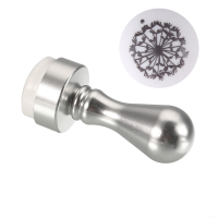 Soft Silicone Silver Metal Handle Nail Art Stamper Stamp Scraper Kit Manicure Tools