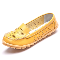 Soft Sole Hollow Out Casual Round Toe Slip On Comfy Loafers