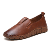 Soft Sole Round Toe Slip On Casual Flat Loafers
