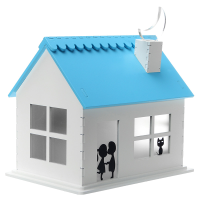 Solar Power Charging House Gift Toys