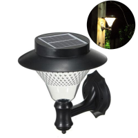 Solar Powered 16 Led Wall Light For Ourdoor Garden Path Yard