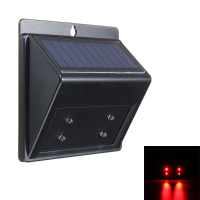 Solar Powered Predator Deterrent 4 Led Light Sensor Animal Repeller Outdoor Lamp