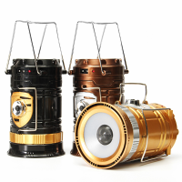 Solar Powered Rechargeable Rotating Flashlight Collapsible Outdoor Led Camping Lantern Ac110 220v
