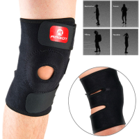Sports Adjustable Running Elastic Knee Support Brace Strap Polyester Kneepad Injury Pain Relief