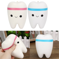 Squishy Creative Smile Bright Tooth Slow Rising Ball Chains Soft Toy Gift
