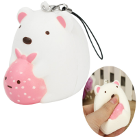 Squishy Sumikko Gurashi Bear Soft Cartoon Scented Bread Cellphone Strap Pendant