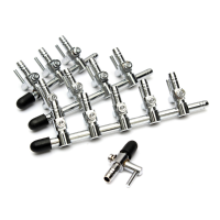 Stainless Steel Aquarium Fish Tank Airflow Distributor 1 4 Ways Lever Control Valve