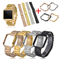Stainless Steel Bracelet Wrist Band+metal Frame For Fitbit Blaze Activity Tracker