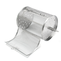 Stainless Steel Coffee Bean Peannut Roaster Rotary Drum Baking Cage Oven Bbq Grilling Basket