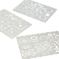 Stainless Steel Drawing Stencil Hollow Notebook Journal Travel Diary Design Template Ruler