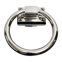 Stainless Steel Knocker Pulls Handle Pull Rings Shiny Silver For Wooden Door Chair
