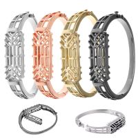 Stainless Steel Metal Bracelet Bangle Replacement Wrist Band For Fitbit Flex 2