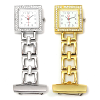 Stainless Steel Metal Gold Silver Colors Doctor Nurses Fob Quartz Watch