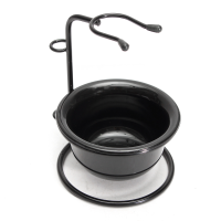Stainless Steel Shaving Brush Razor Stand Holder And Shaving Bowl/ Mug Set