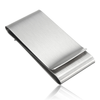 Stainless Steel Three Hold Silver Slim Money Clip Wallet