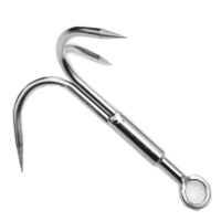 Steel Carabiner Climbing Claw Grappling Hook Mountaineering Wild Escape Gadgets