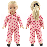 Strawberry Doll Clothes Pajama Handmade Pj For 18inch American Girl