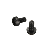Suleve™ M2NR1 50pcs M2 Black Nylon Round Phillips Screw Bolts 4/8/10/12mm