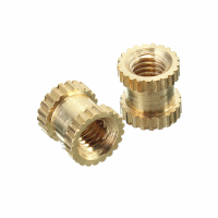 Suleve™ M3BN4 100pcs M3x3x5mm Metric Threaded Brass Knurl Round Insert Nuts