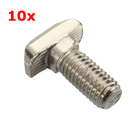 Suleve™ M8t40 10pcs M8 40 T Bolt Carbon Steel European Standard Screws