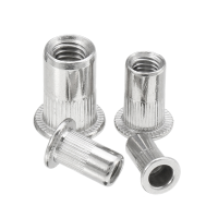 Suleve™ MXSR1 50Pcs Thread Rivet Nut Rivnut Insert Nutsert 304 Stainless Steel M3 M4 M5 M6