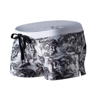 Summer Water Sports Fashion Printing Back Zipper Pocket Beach Swimming Trunks Men Boxers