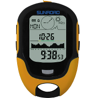 Sunroad 700 9000m Led Digital Altimeter Barometer Compass Waterproof Altimeter Climbing Fishing Tool