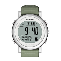 Sunroad Fishing Barometer Watch Fr721 Digital 5atm Waterproof Multifunction Sport Watches