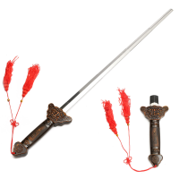 Super Sword Swallowing Illusion Close Up Street Magician Real Magic Trick Props