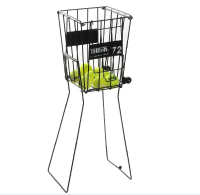 Tennis Ball Pick Up Basket With Wheels Automatic Ball Picking Hopper