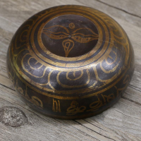 Tibetan Yoga Singing Bowl Brass Buddhism Chime Resonance Meditation Chakara