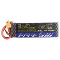 Tiger Power 7.4V 4500mah 45c 2s Lipo Battery Xt60 Plug