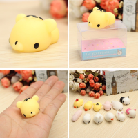 Tiger Squishy Squeeze Cute Healing Toy 4*3*2.5Cm Kawaii Collection Stress Reliever Gift Decor