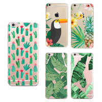 Tpu Cacti Leaf Pineapple Pattern Shockproof Case For Iphone 7/8
