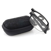 Tr90 Soft Light Weight Folding Reading Glasses Magnifying Fatigue Relief 1.0 1.5 2.0 2.5 3.0 3.5 4.0